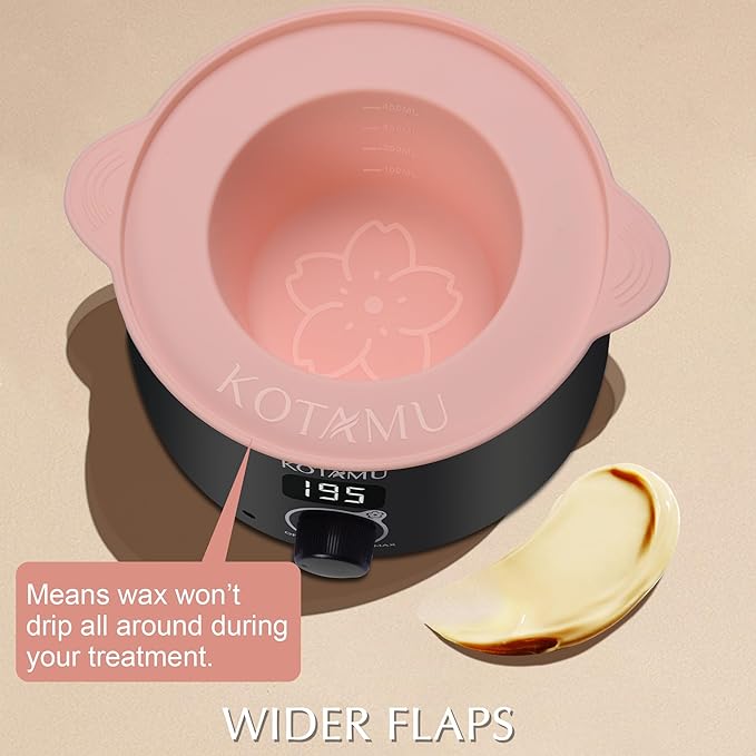 KOTAMU Waxing Kit Black Digital Wax Kit for Women Men Sensitive Skin Hard Waxing Pot for Eyebrow Face Leg Underarm Coarse Soft Hair Removal Professional Wax Warmer with 25 Accessories for Home Salon-VivaGrace Women