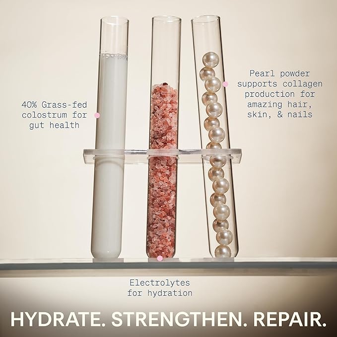 The Skinny Confidential Beauty Salt- Hydration Powder Contain Grass-Fed Colostrum, Electrolytes & Pearl Powder - Supports Immunity & Digestive Health, Glowing Skin & Radiant Hair - Gluten Free-VivaGrace Women