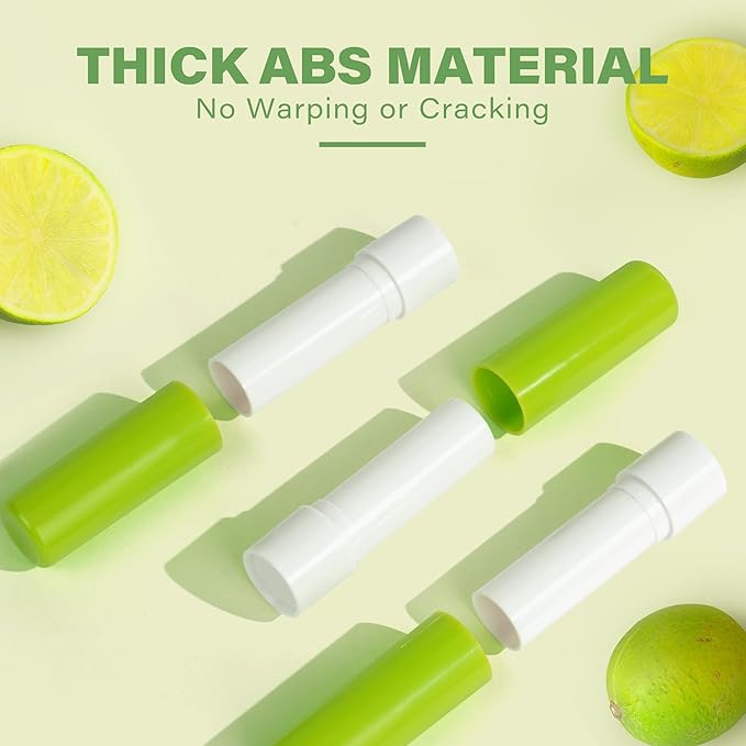 LotFancy Lip Balm Tubes Empty, 28Pcs 4.5ml Lip Balm Container Tubes with Green Caps, BPA Free & Leak Free, Refillable-VivaGrace Women