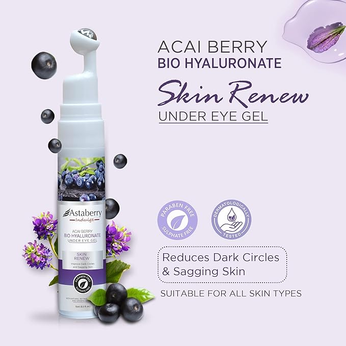 Acai Berry Under Eye Cream For Dark Circles And Puffiness – Hyaluronic Acid, & Retinol Repairs Fine Lines, Wrinkles & Bags Under Eye Area-VivaGrace Women