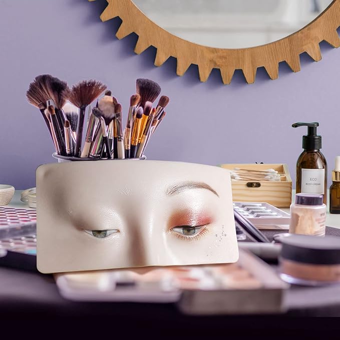 Makeup Practice Face, Bueuo 3 Pcs Makeup Practice Board Makeup Mannequin Face 3D Realistic Pad for Makeup Artist Makeup Beginner Self-taught or Professional Enthusiasts-VivaGrace Women