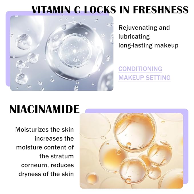 2PCS Makeup Setting Spray for Face,Waterproof Setting Spray for Makeup,Long Lasting Oil Control Finishing Holding Face Mist,Refreshing Hydrating Glossy and Matte Fixing Facial Mist Make Up Set A1-VivaGrace Women