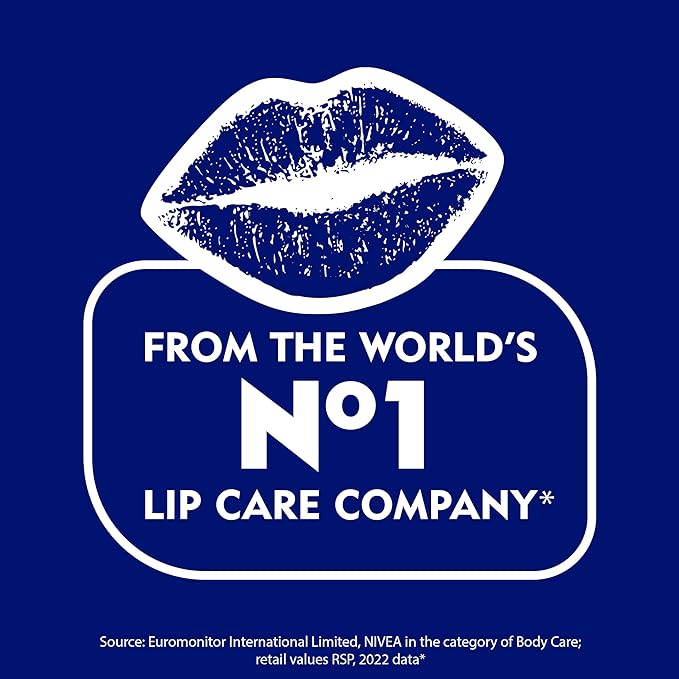 NIVEA Lip Care, Fruity Tinted Lip Balm Variety Pack, Includes Cherry, Strawberry, Blackberry and Watermelon Scents, 0.17 Oz, Pack of 4-VivaGrace Women