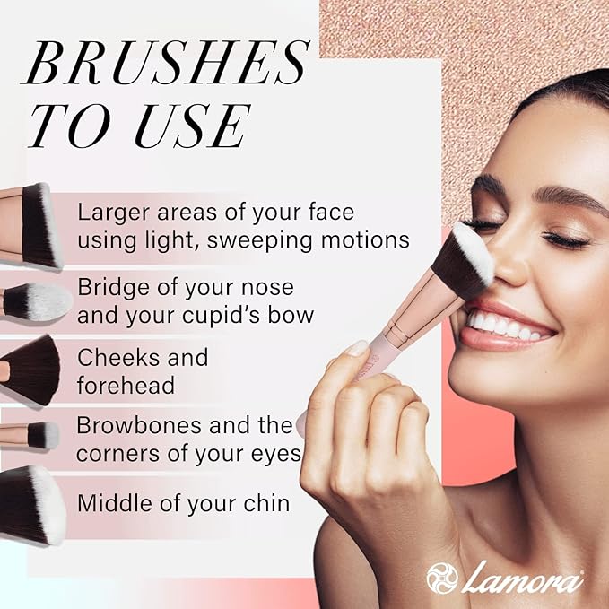 Highlighter Palette Highlighter Makeup Iluminador - Glow Bronzer Powder Makeup Highlighter Kit With Mirror - 4 Highly Pigmented Face Highlighter Shimmer Colors - Vegan, Cruelty Free & Hypoallergenic-VivaGrace Women