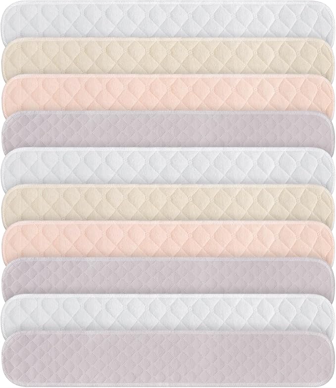 Toulite 10 Pcs Cotton Bra Liners 3 Layer Rectangle Under Bra Pads Sweat Liners for Women Sweating Supplies-VivaGrace Women