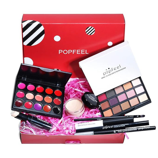 Makeup Kit for Women, All in One Makeup Gift Set for Women and Teen Girl, Full Makeup Kit with Lipgloss Eyeshadow Palette Concealer Stick Mascara Eyeliner Pencil Eye Shadow Brush-VivaGrace Women