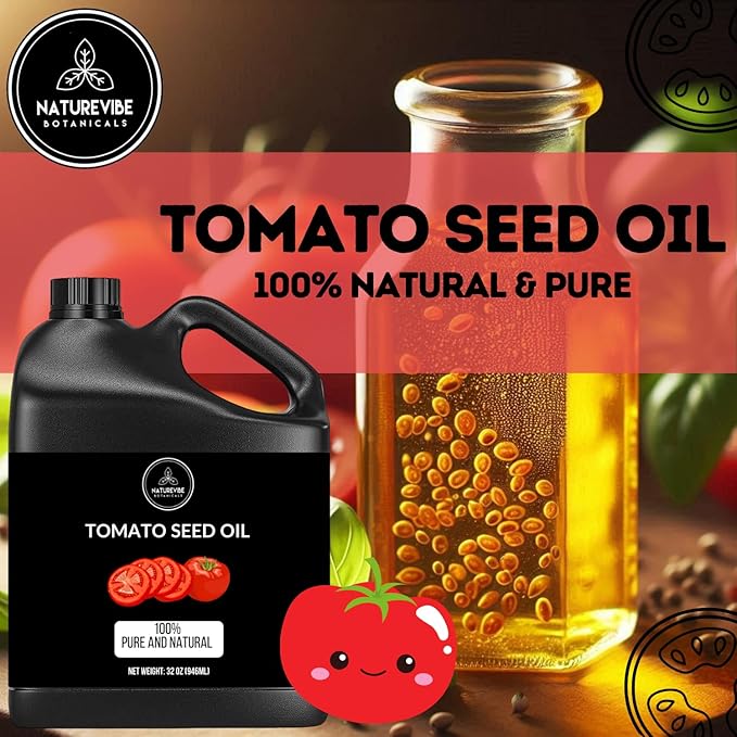 Naturevibe Botanicals Tomato Oil 32 Ounces | 100% Pure and Natural | Great for Skin Care and Hair Care-VivaGrace Women