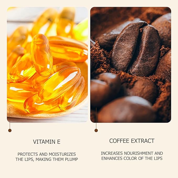 VENZEN Caffeine Moisturizing Tender Lip Cream Elastic Radiant Charm Coffee Lips Care 15g / 0.53oz-VivaGrace Women