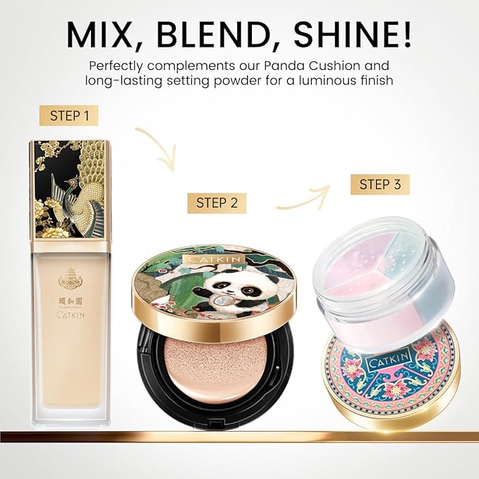 CATKIN Beige Tinted Face Makeup Primer Base Brighten Even Skin Tone Correcting Cream Veil Blur Pores Oil Control Infused with Hyaluronic acid Light Make up for All Skin-VivaGrace Women