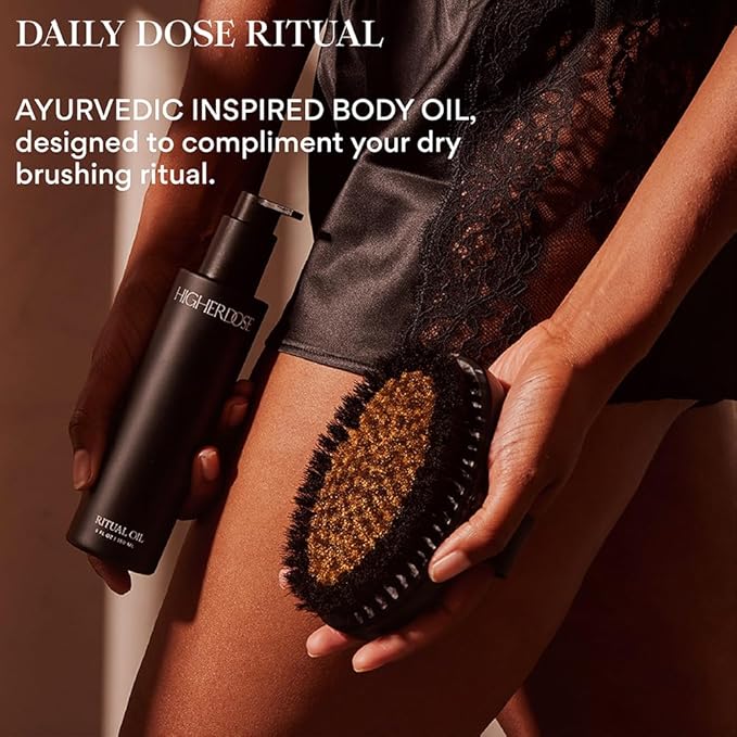 HigherDOSE Ritual Oil - Ayurvedic Daily Nourishing Body Oil for Dry Skin - Moisturizing Body Oil Enriched with Sea Buckthorn & Essential Oils to Deliver Nourished, Toned & Glowing Skin (5 Fl Oz)-VivaGrace Women