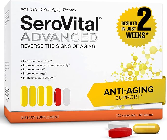 Serovital Advanced for Women - Anti-Aging Supplement for Women - Skin Benefits, Energy, and Sleep - 30 Day Supply-VivaGrace Women