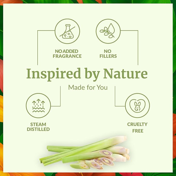 SVA Lemongrass Essential Oil – 4 Fl Oz – 100% Natural Lemongrass Oil - for Diffuser, Hair Care, Face, Skin Care, Aromatherapy, Scalp and Body Massage, Soap and Candle Making - with Dropper-VivaGrace Women