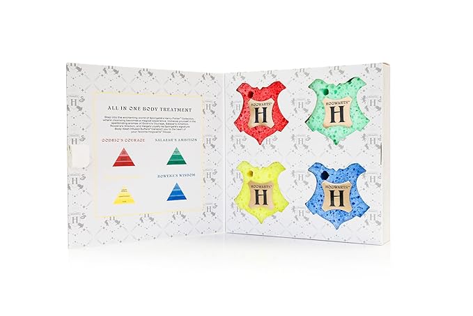 Spongelle Harry Potter Gift Set (Gryffindor, Slytherin, Ravenclaw, Hufflepuff)