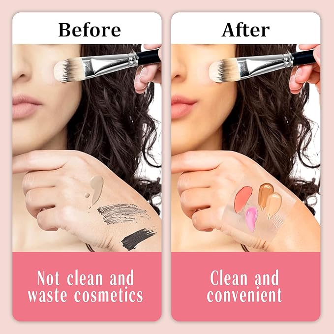 500 Pieces Makeup Hand Palette,Disposable Adhesive Makeup Mixing Tray,Waterproof Makeup Tape,For Mix Foundation And Keep Hands Clean When Applying Makeup-VivaGrace Women