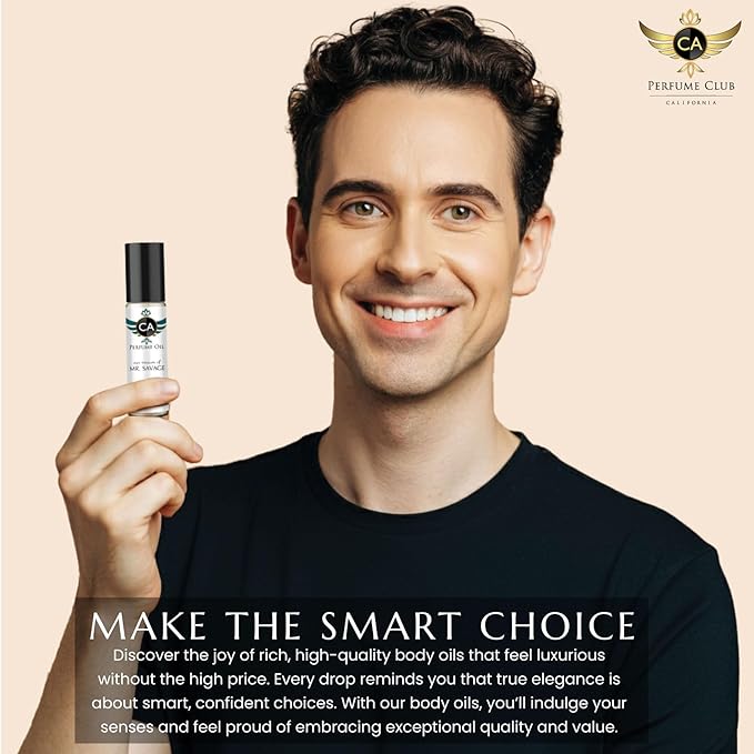 CA Perfume Impression of Mr. Savage For Men Replica Fragrance Body Oil Dupes Alcohol-Free Roll-On 0.3 Fl Oz/10ml-VivaGrace Women