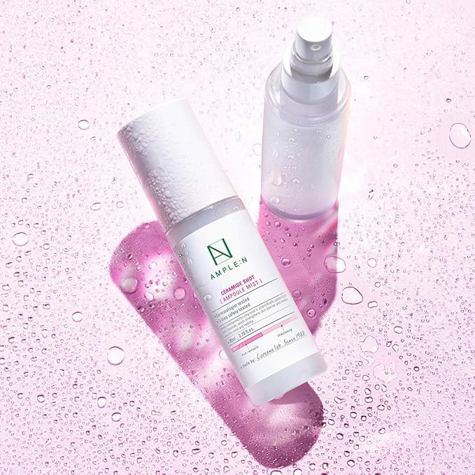 CORÉANA AMPLE:N Ceramide Shot Ampoule Mist - Hydrating Face Spray to Strengthen Skin Barrier – Moisturizing and Skin Repairing Face Ampoule Mist to Restore Vitality, 2.7 fl.oz.-VivaGrace Women