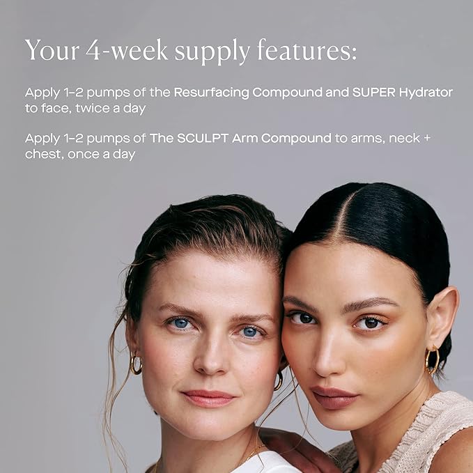 U Beauty Preface Kit | Skin Care Gift Value Set with Retinol, Vitamin C Serum Anti-Aging Essentials Skin Tightening Arm Cream + Facial Hyaluronic Acid Morning and Night - 2.7oz (Set of 3)-VivaGrace Women