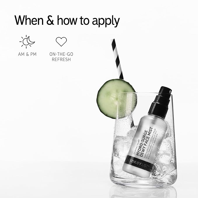 The INKEY List Hydro-Surge Dewy Face Mist 2.6 fl oz, Hydration Boosting Spray, Fragrance-Free & Alcohol-Free, Gentle Formula for Sensitive Skin, On-The-Go Application, Vegan Friendly-VivaGrace Women