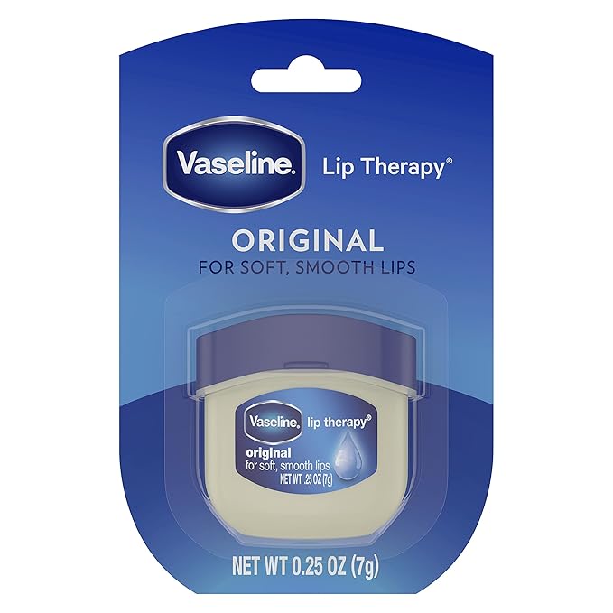 Vaseline Lip Therapy Original – Mini Vaseline Lip Balm, Hydrating Petroleum Jelly, Clear Lip Gloss, Travel-Size, 0.25 Oz Ea (Pack of 4)-VivaGrace Women