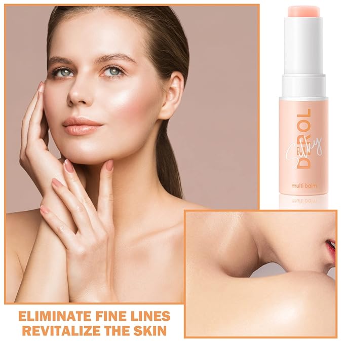 NVLEPTAP Moisturizing Wrinkle Multi Bounce Balm Stick,Hydrating Wrinkle Balm stick For Face & Lip & Eye & Body,All-Over Moisture Wrinkle Multi Balm Stick-VivaGrace Women