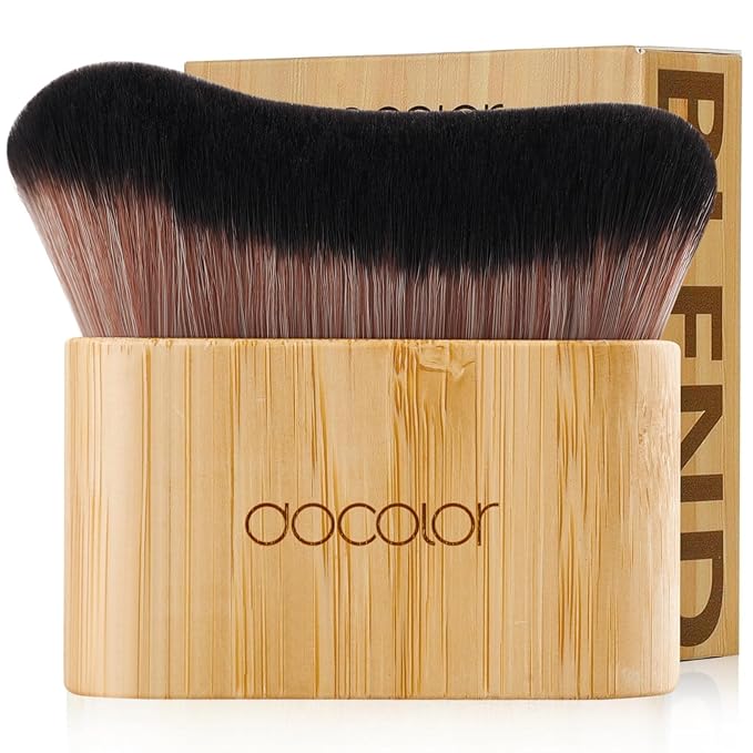 docolor Self Tanner Brush Large Body Makeup Brush, Soft Vegan Tanning Brush no stripes, for Foundation, Self-tanner, Bronzer, Self Tan Back Applicator Body + Face Self-Tan Blending Brush Gift Box-VivaGrace Women
