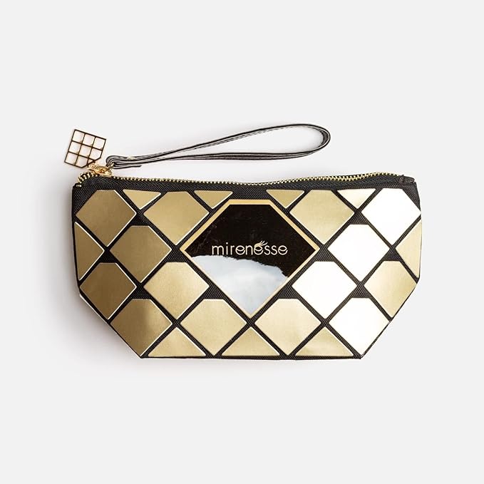 Mirenesse I'm Worth Gold N Diamonds Bag - Vegan-VivaGrace Women