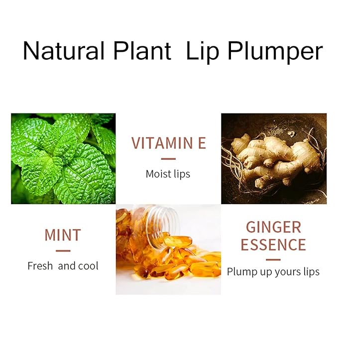 DEROL Lip Plumper Set,Natural Lip Plumper and Lip Care Serum,Lip Enhancer for Fuller,6Pcs Matte Liquid Lipstick Makeup Set, Matte liquid Long-Lasting Wear Non-Stick Cup Not Fade Waterproof Lip Gloss-VivaGrace Women