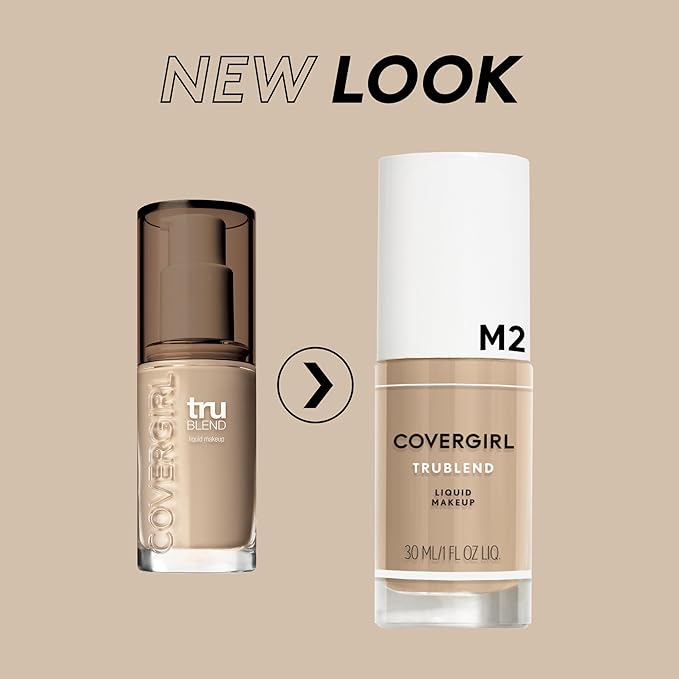 COVERGIRL truBlend Liquid Foundation Makeup Toasted Almond D6, 1 oz (packaging may vary)-VivaGrace Women