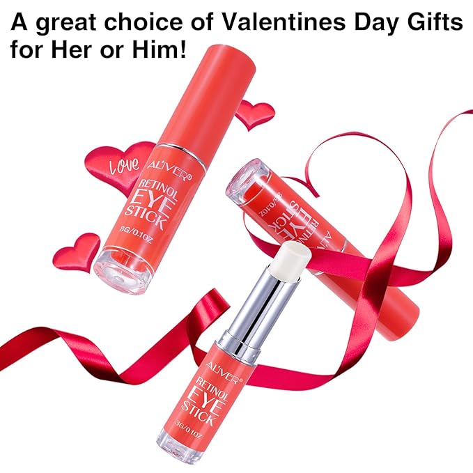 Retinol Eye Stick,Collagen Retinol Eye Cream for Dark Circles and Puffiness, Under Eye Cream Anti Aging, Eye Brightener Stick for Wrinkles Eye Balm Reduces Fine Lines(#1-Retinol Eye Stick)-VivaGrace Women