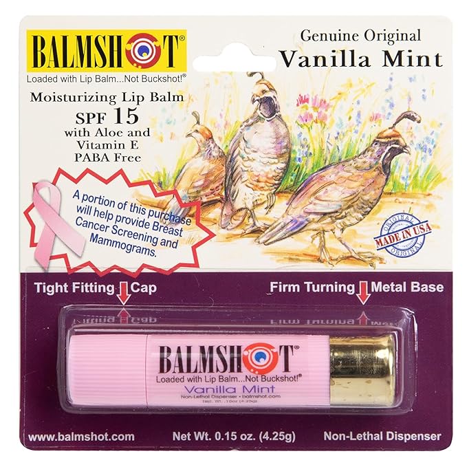 BALMSHOT Lip Balm Two Pack of Classic & Pure Pink-VivaGrace Women