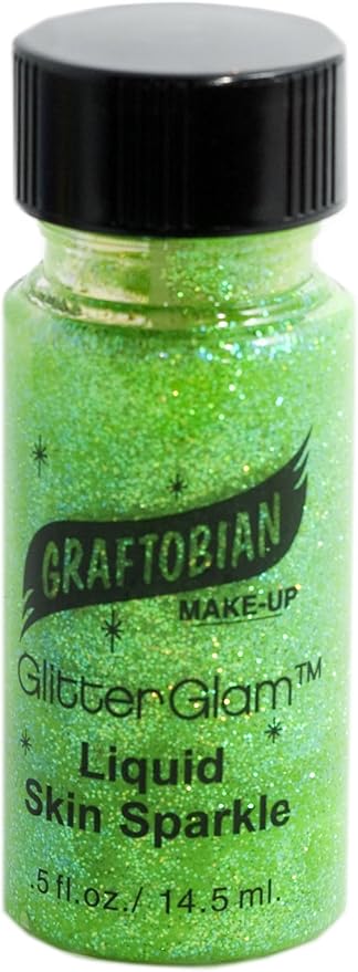 Graftobian Liquid Glitter - Electric Jade (0.5 oz)-VivaGrace Women