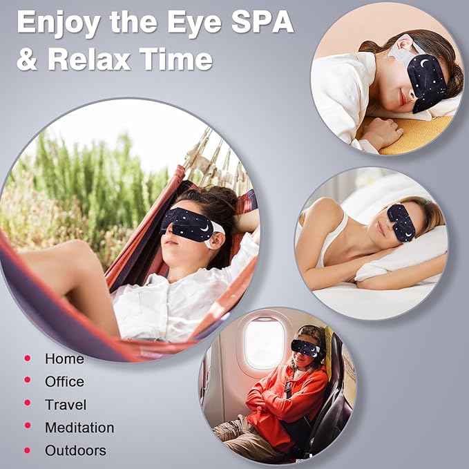 15PCS Steam Eye Mask, No Scent, Self-Heating Eye Mask, Eye SPA Mask, Relieve Eye Strain Fatique, Dark Circles, Puffiness(15pcs)-VivaGrace Women