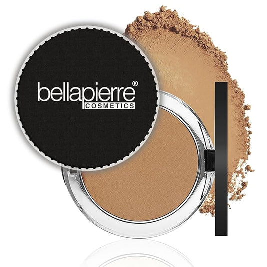 bellapierre Compact Mineral Foundation SPF 15 | Vegan & Cruelty Free Natural Makeup | Full Coverage Matte Foundation | Hypoallergenic | Oil & Talc Free - 0.35 Oz - Brown Sugar-VivaGrace Women