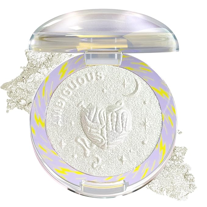 Glitter Sparkly Face Highlighter Makeup Palette Shimmer Radiant Glow Illuminator Iluminadores de Maquillaje 6g (01 Diamond Shine)-VivaGrace Women