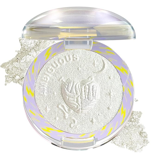 Glitter Sparkly Face Highlighter Makeup Palette Shimmer Radiant Glow Illuminator Iluminadores de Maquillaje 6g (01 Diamond Shine)-VivaGrace Women