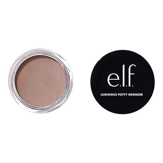 e.l.f. Luminous Putty Bronzer, Lightweight Putty-to-Powder Bronzer For A Radiant, Glowing Finish, Highly Pigmented, Vegan & Cruelty-Free, Vacay Mood-VivaGrace Women