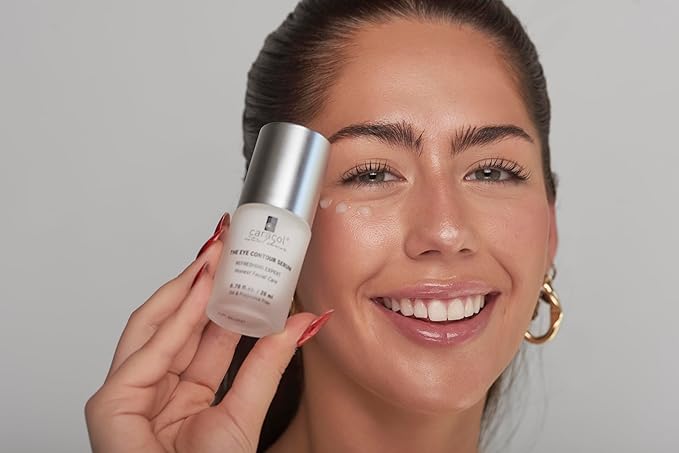 Revitalizing Eye Serum w/Snail Secretion Filtrate, Vitamin E, Chamomile & Aloe Vera - Under Eye Care for Moisturizing and Hydrating - No Parabens & No Sulfates (0.70 fl. oz)-VivaGrace Women