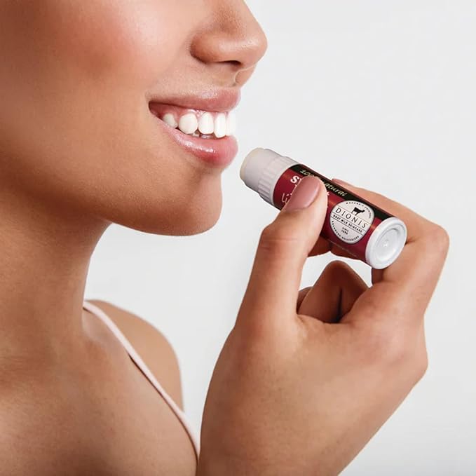 Dionis Goat Milk Skincare Sweet Berry Holiday Lip Balm Gift Set - Beeswax, Shea Butter & Coconut Oil Lip Care Products Made in The USA - Cruelty Free Lip Moisturizer For Chapped Lips, 0.28oz 3 Pack-VivaGrace Women