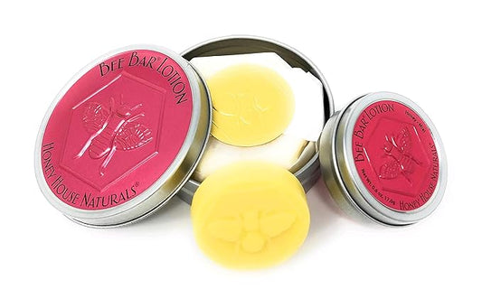 Bee Bar Honey House Naturals Duo – Sweet Honey – Small .6 ounce & Large 2 ounce (Honey)-VivaGrace Women