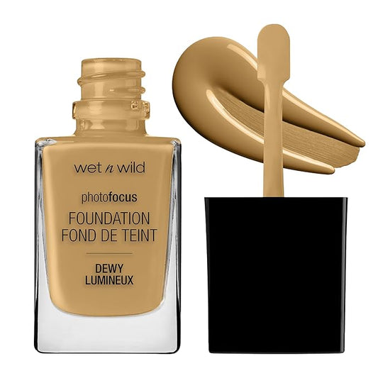 wet n wild Photo Focus Dewy Liquid Foundation Makeup, Caramel-VivaGrace Women