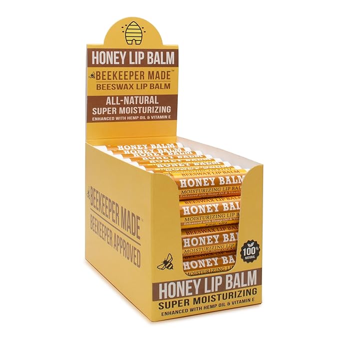 Beekeeper Made Beeswax Bulk Lip Balm, 40 Count Honey Flavor | For Men, Women, and Children. Great for Gifts, Showers, & More-VivaGrace Women