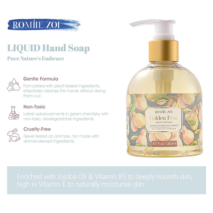 Liquid Hand Soap with Gift Box - Golden Pear - 260ml/ 8.7 fl.oz