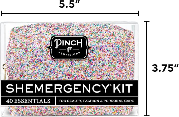Pinch Provisions Shemergency Kit for Her, 40 Emergency Essential Items, Compact, Multi-Functional Pouch, Gift for Women, Birthday, Bachelorette Parties, and More!-VivaGrace Women