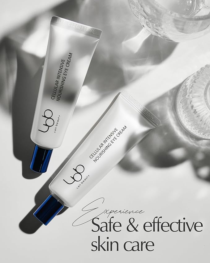 LBB Cellular Intensive Nourishing Eye Cream - Vegan Eye Lifting Treatment - Improves Wrinkles, Anti Aging, Nourishing - Tangerine Cellular Water, Shea Butter, Vitamin E, 0.5 oz.-VivaGrace Women