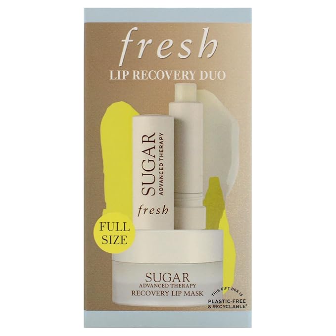 Lip Recovery Duo by Fresh for Women - 2 Pc 0.07oz Sugar Advanced Therapy Lip Treatment, 0.35oz Sugar Advanced Therapy Recovery Lip Mask-VivaGrace Women