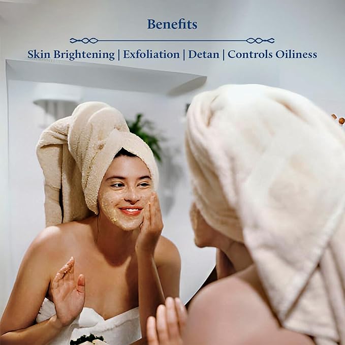 Blue Nectar Turmeric Ubtan Powder for Glowing Skin | Ayurvedic Ubtan Face Pack for Skin Brightening | Tan Removal Face Pack for Women & Men with Multani Mitti Powder | (3.5 Oz, 9 Herbs)-VivaGrace Women