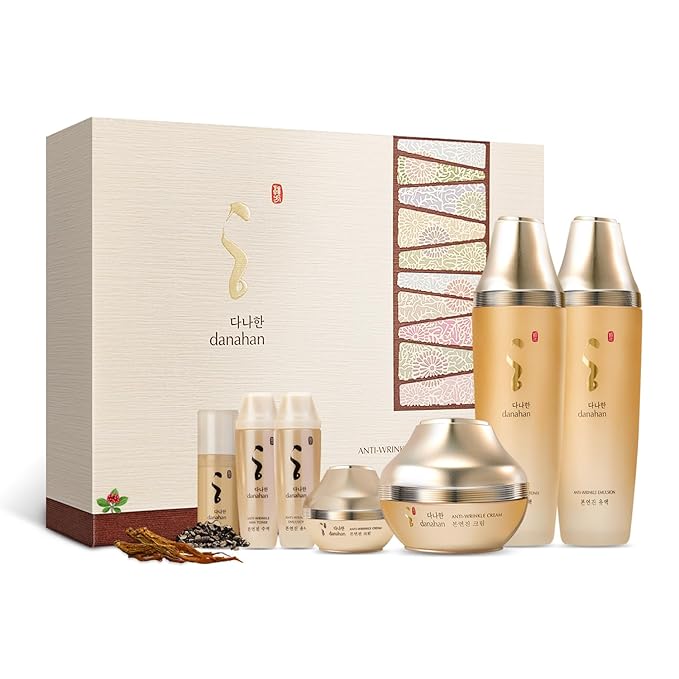 Bon Yeon Jin Skin Care 3-piece Set, Toner 5.4 fl oz(160ml), Emulsion 5.4 fl oz(160ml), Cream 1.69 fl oz(50ml) | Anti-Wrinkle, Moisturizing, Hydrating, Soothing, Korean Skin Care-VivaGrace Women