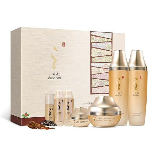 Bon Yeon Jin Skin Care 3-piece Set, Toner 5.4 fl oz(160ml), Emulsion 5.4 fl oz(160ml), Cream 1.69 fl oz(50ml) | Anti-Wrinkle, Moisturizing, Hydrating, Soothing, Korean Skin Care-VivaGrace Women