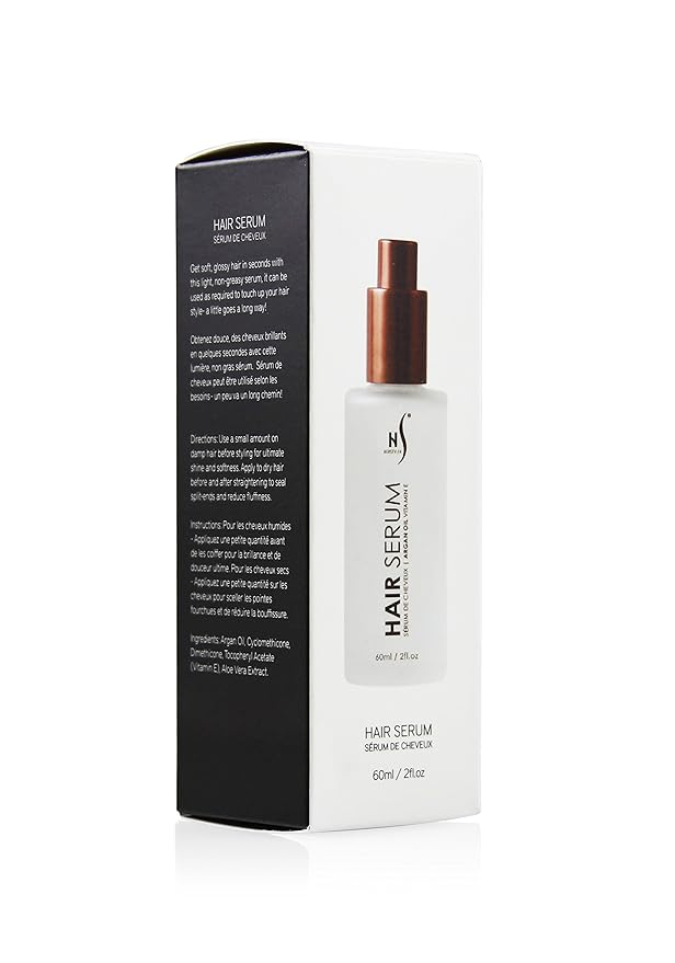 HerStyler Serum, 4 Pack - Hair Styling Agent with Argan Oil for Dry, Damaged Hair - Frizz Control Serum for Straightening, Shine, Trendy Tresses-VivaGrace Women