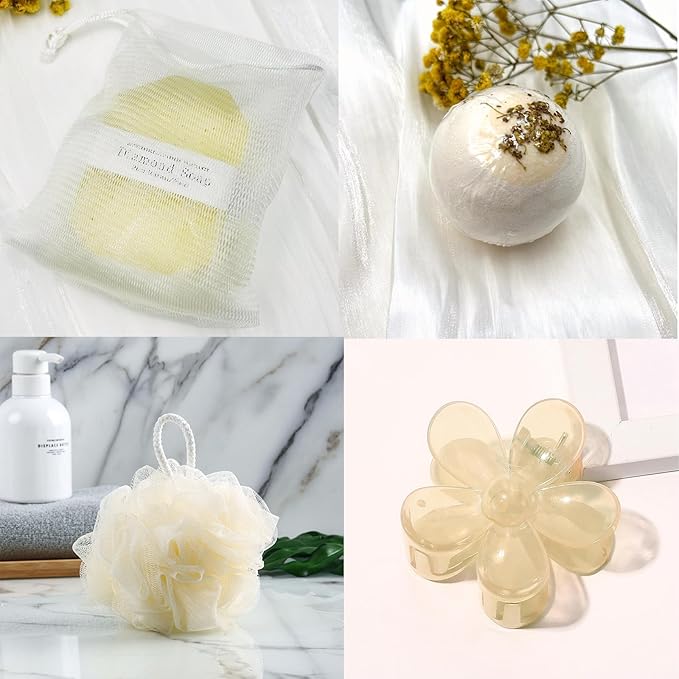 Birthday Gifts for Women Relaxing Spa Gift Basket Set for Her, Birthday Gifts for Mom Grandma Sisters Friends Female Wife Girlfriend Daughter Aunt, Birthday Gifts for Women Who Have Everything Gold-VivaGrace Women